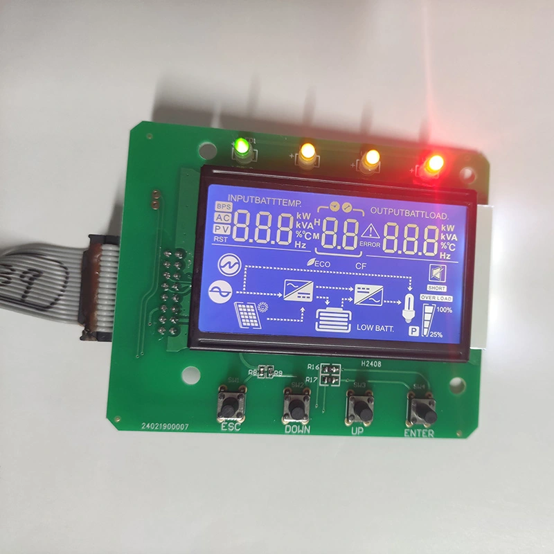 Modúl taispeána deighleog monacrómach LCD